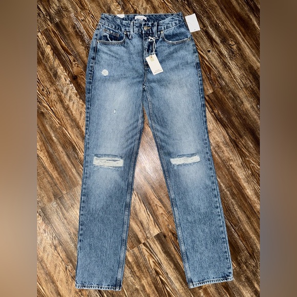 Good American Good Curve High Waist Straight Leg-NWT - Picture 3 of 6